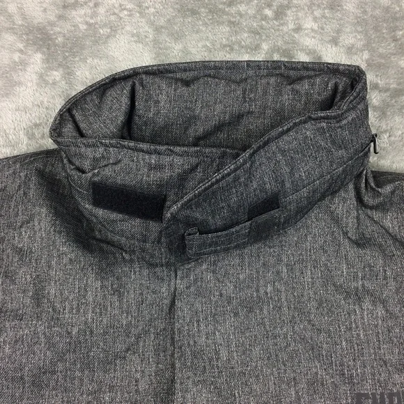 Chrome Industries Jacket Mens Large Utility Rain Stowaway Hood Grey Vents - Picture 4 of 16